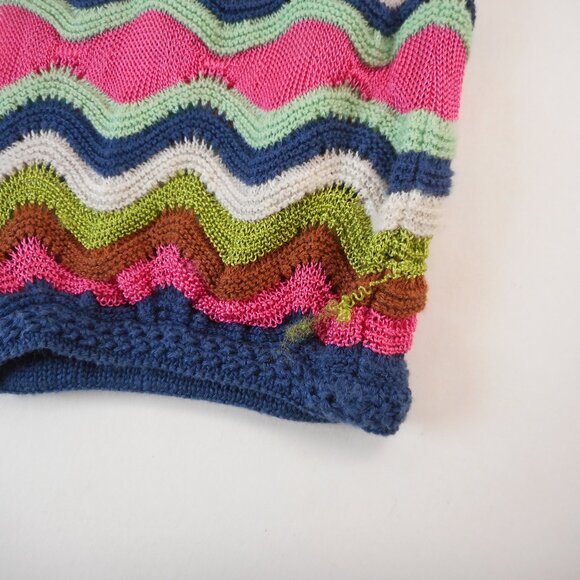 M Missoni Womens Colorful Zig Zag Pattern Long Sleeve Sweater sz 40 US S [HOLES] - Picture 11 of 14